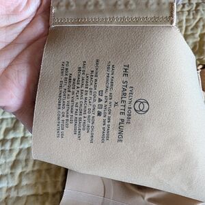 Evelyn & Bobbie Starlette Plunge Bra in Nude/Tan